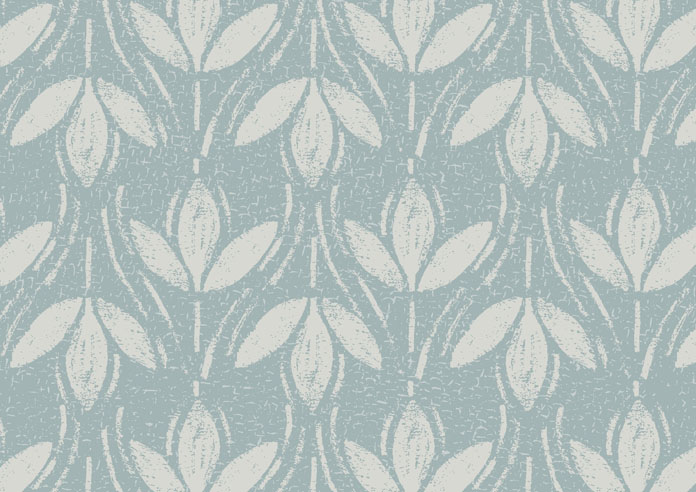 Tea Leaves, French Blue - Twist&Fit Roller Blind - Image 6